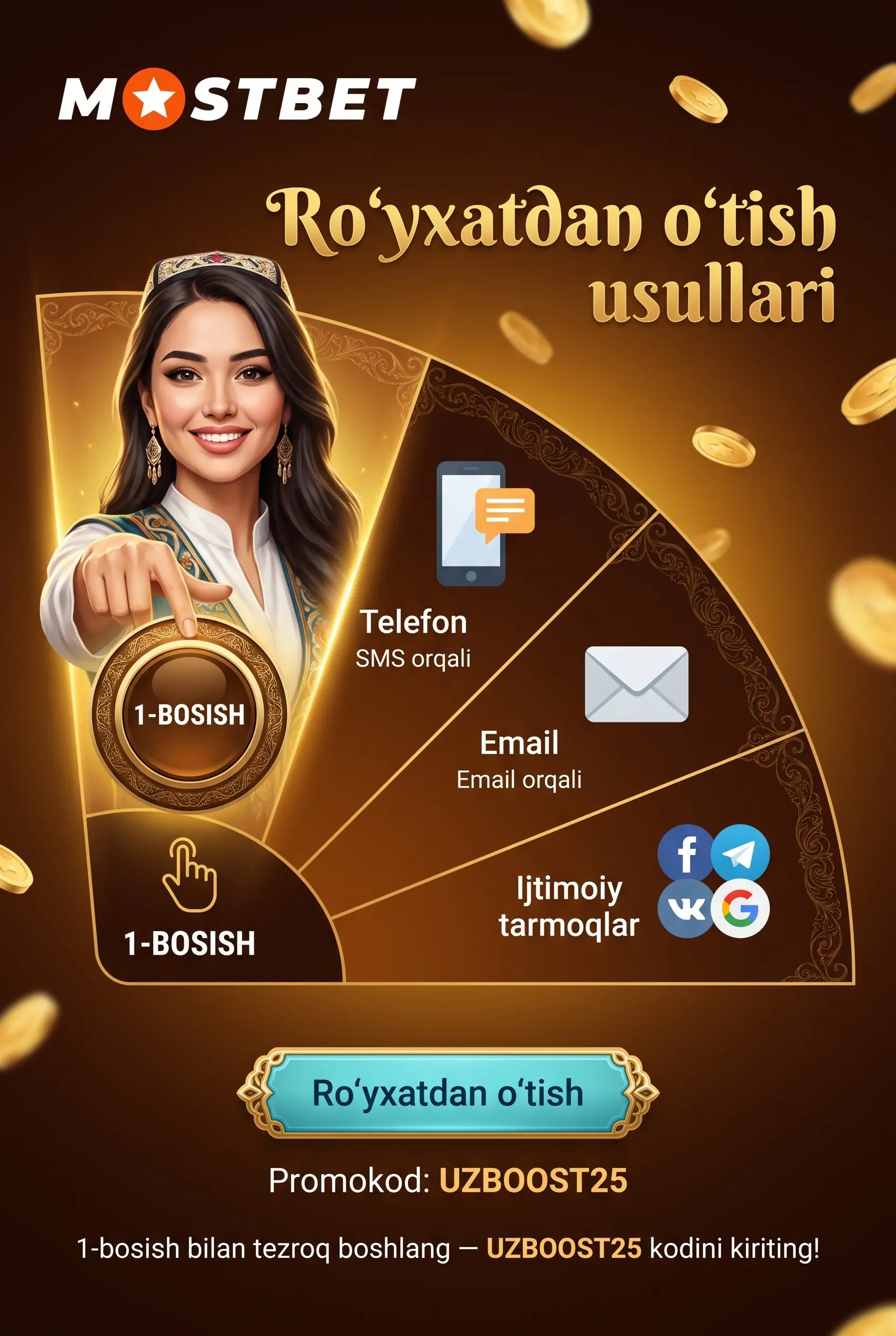 Ro'yxatdan o'tish usullari