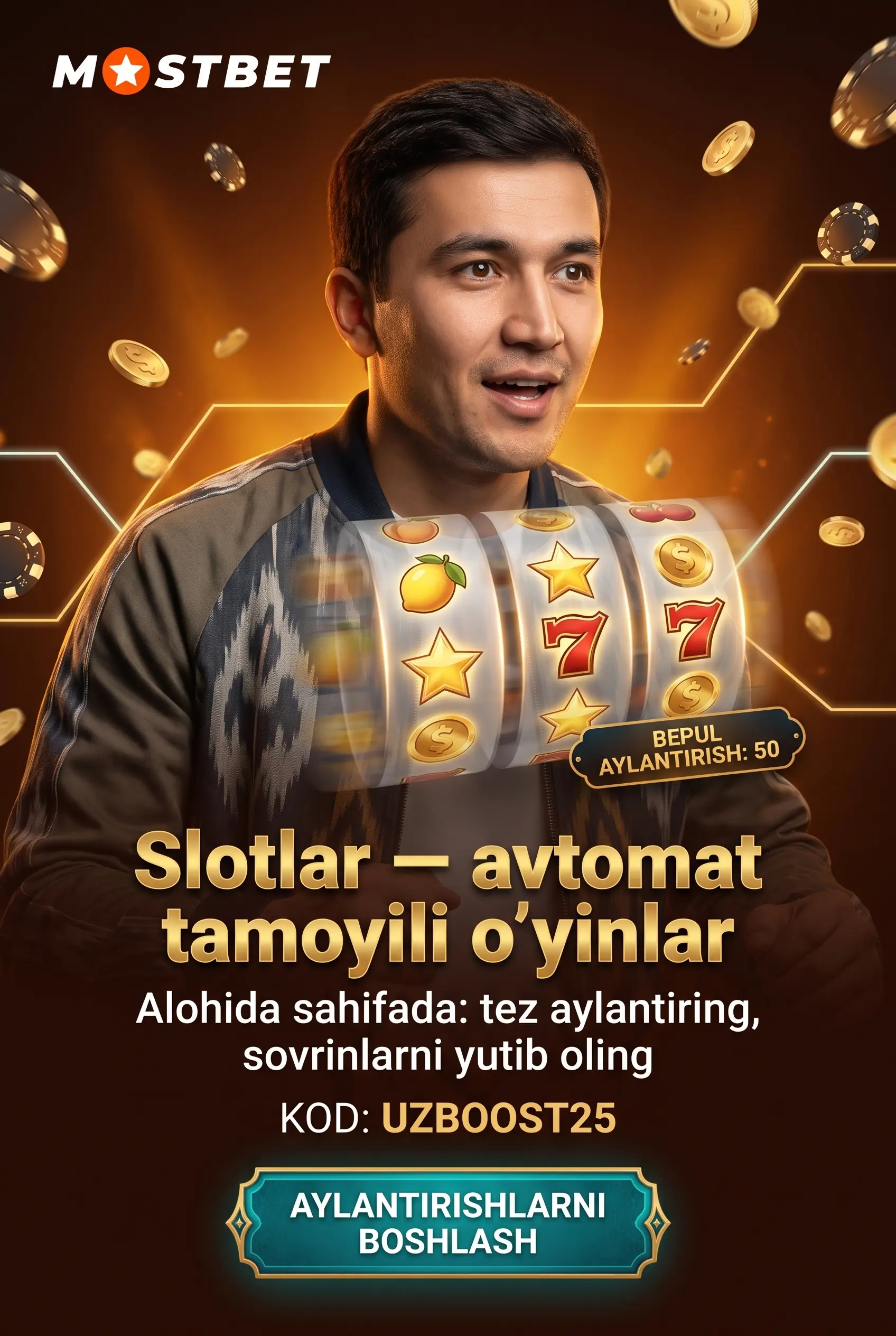 Mostbet slotlar bo'limi