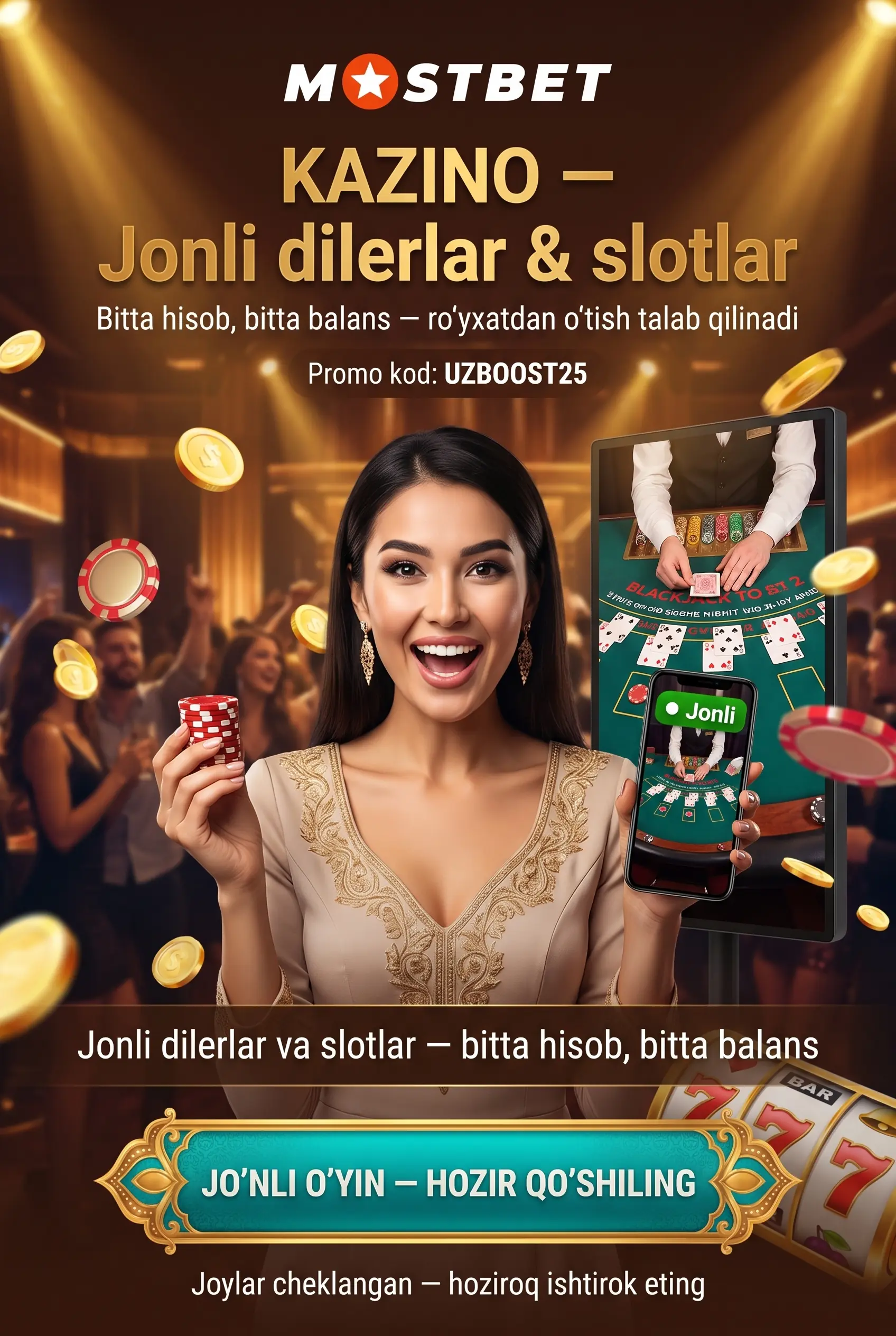 Kazino va jonli o'yinlar