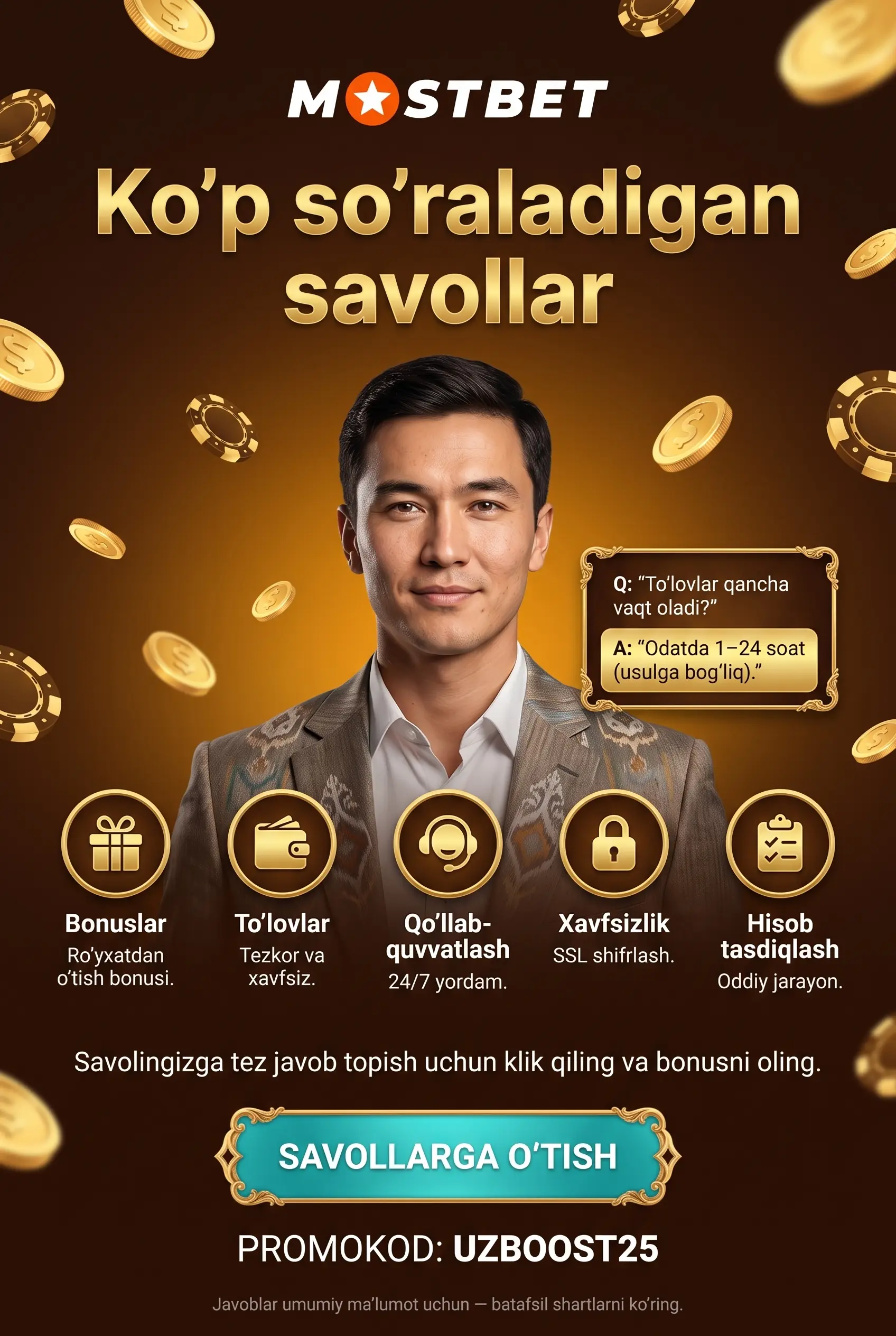 Mostbet ko'p so'raladigan savollar