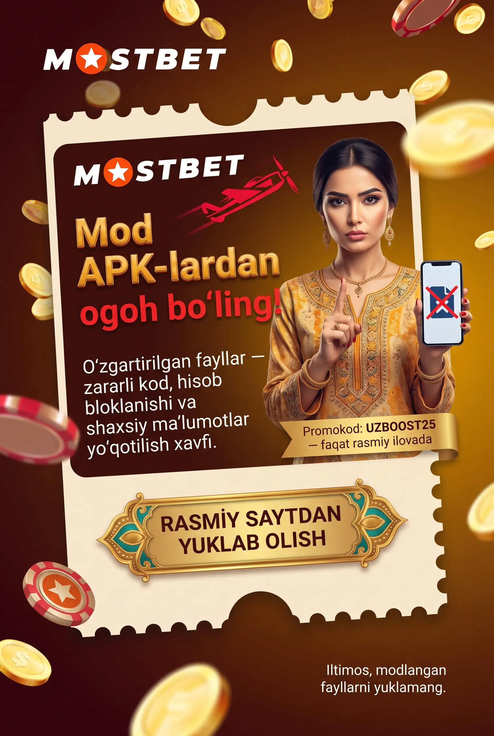 Mod APK fayllari bo'yicha ogohlantirish